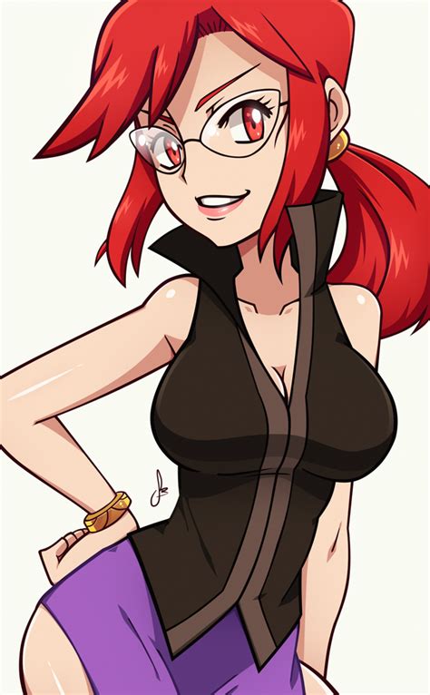 pokemon lorelei rule 34|rule 34 1girls belt blue eyes breasts elite four female only glasses .